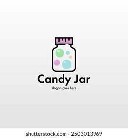 Diseño del logotipo del tarro. Logotipo único del tarro. Plantilla de logotipo de tarro simple y minimalista. Concepto de diseño de tarro