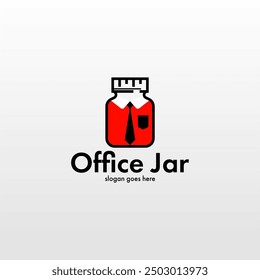Jar logo design. Unique jar logo. Simple and minimalist jar logo template. Jar design concept