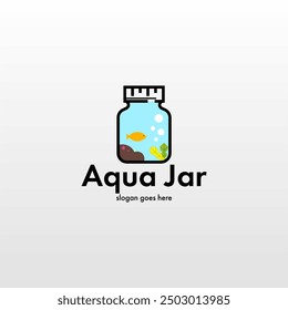 Jar logo design. Unique jar logo. Simple and minimalist jar logo template. Jar design concept