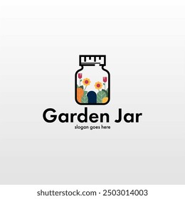 Jar logo design. Unique jar logo. Simple and minimalist jar logo template. Jar design concept