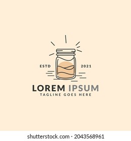 Jar logo icon design vector illustration. EPS10.  