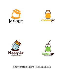 Jar Logo Set Collection Design Vector