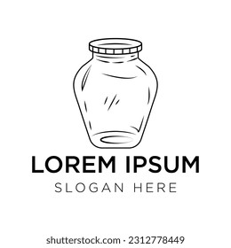 Jar logo vector illustration isolated on white background