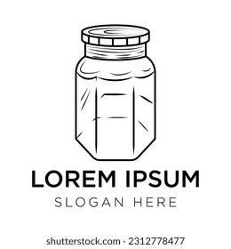 Jar logo vector illustration isolated on white background