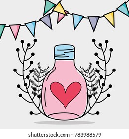 jar mason style with rustic preserve