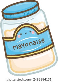 jar of mayonnaise with cute label