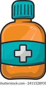 jar with medicine vector without background