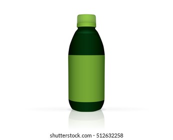 Jar with the medicine for your design and logo Mock Up Vector Template