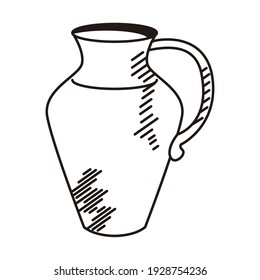 jar with milk drawn icon