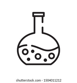 Jar Mixture Solution Science Education Learning Vector Icon