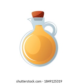 jar with olive oil cooking flat icon vector illustration