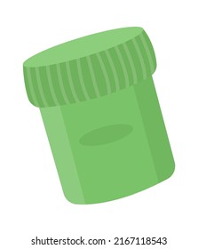 Jar de pintura. Herramienta de pintura. Ilustración del vector