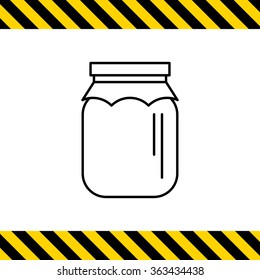 Jar with paper cover