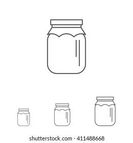 Jar with paper cover