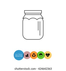 Jar with paper cover