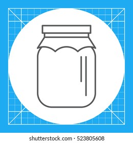 Jar with paper cover