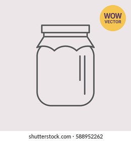 Jar with paper cover