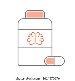 
Jar pills for brain capsule