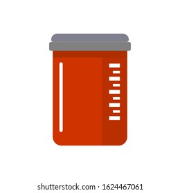 Jar of pills icon. Symbol, logo illustration for mobile concept and web design.