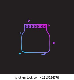 jar pot bottle icon vector desige
