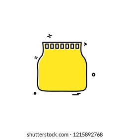 jar pot bottle icon vector desige