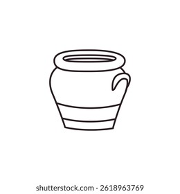 jar pot ceramic vase vector emoji illustration symbol sign icon 