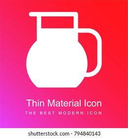 Jar red and pink gradient material white icon minimal design