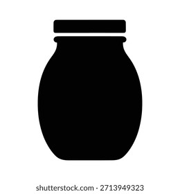 Vector del hogar del envase de la silueta del tarro