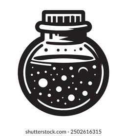 Jar silhouette vector illustration design