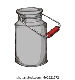 jar sketch mason decoration icon. Isolated and flat illustration. Vector graphic