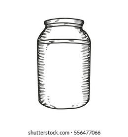 jar sketch. vector illustration