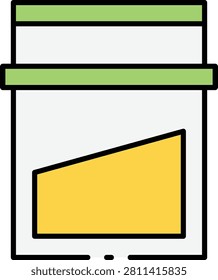 jar, substance, yellow, consumption, habit