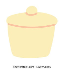 jar of sugar on white background vector illustration design