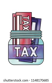jar with tax icon