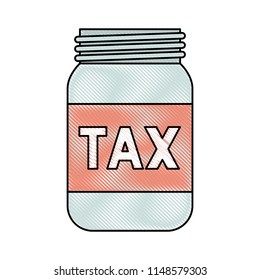 jar with tax icon
