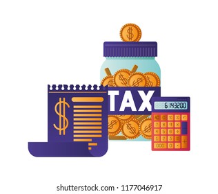 jar taxes with calculator and document