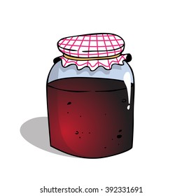 Jar of traditional bio sweets