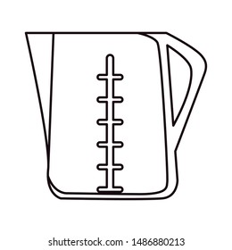 jar utensil on white background