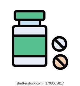 jar vector flat color icon 