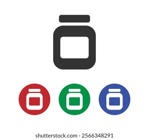 Jar vector flat icon design