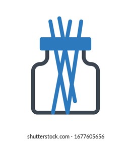 jar vector glyph color icon 
