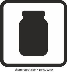 Jar vector icon