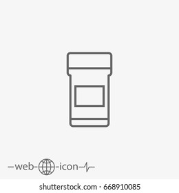 jar vector icon