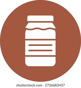 Ilustración de diseño de icono de Vector de tarro