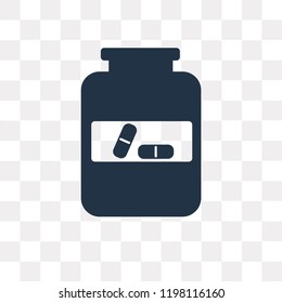 Jar vector icon isolated on transparent background, Jar transparency concept can be used web and mobile