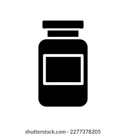 Jar-Vektorsymbol, Vektorgrafik im trendigen Stil auf weißem Hintergrund 1.eps