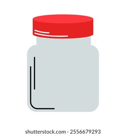 Jar Vector Illustration. Good for designs with a Grocery theme.