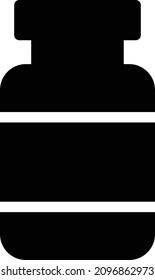 jar vector illustration isolated on a transparent background. glyph vector icons for concept or web graphics.
