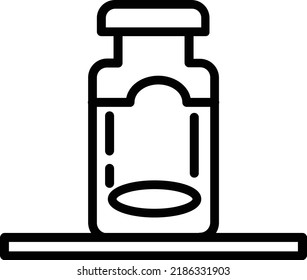 Jar Vector Line Icon Design