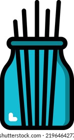 jar vector on white background. isolated Vector icon